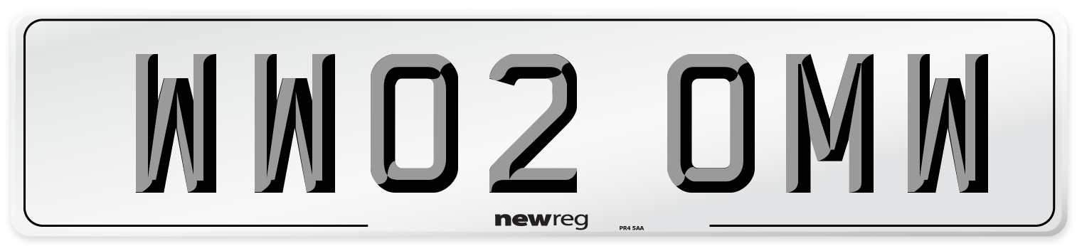 WW02 OMW Number Plate from New Reg